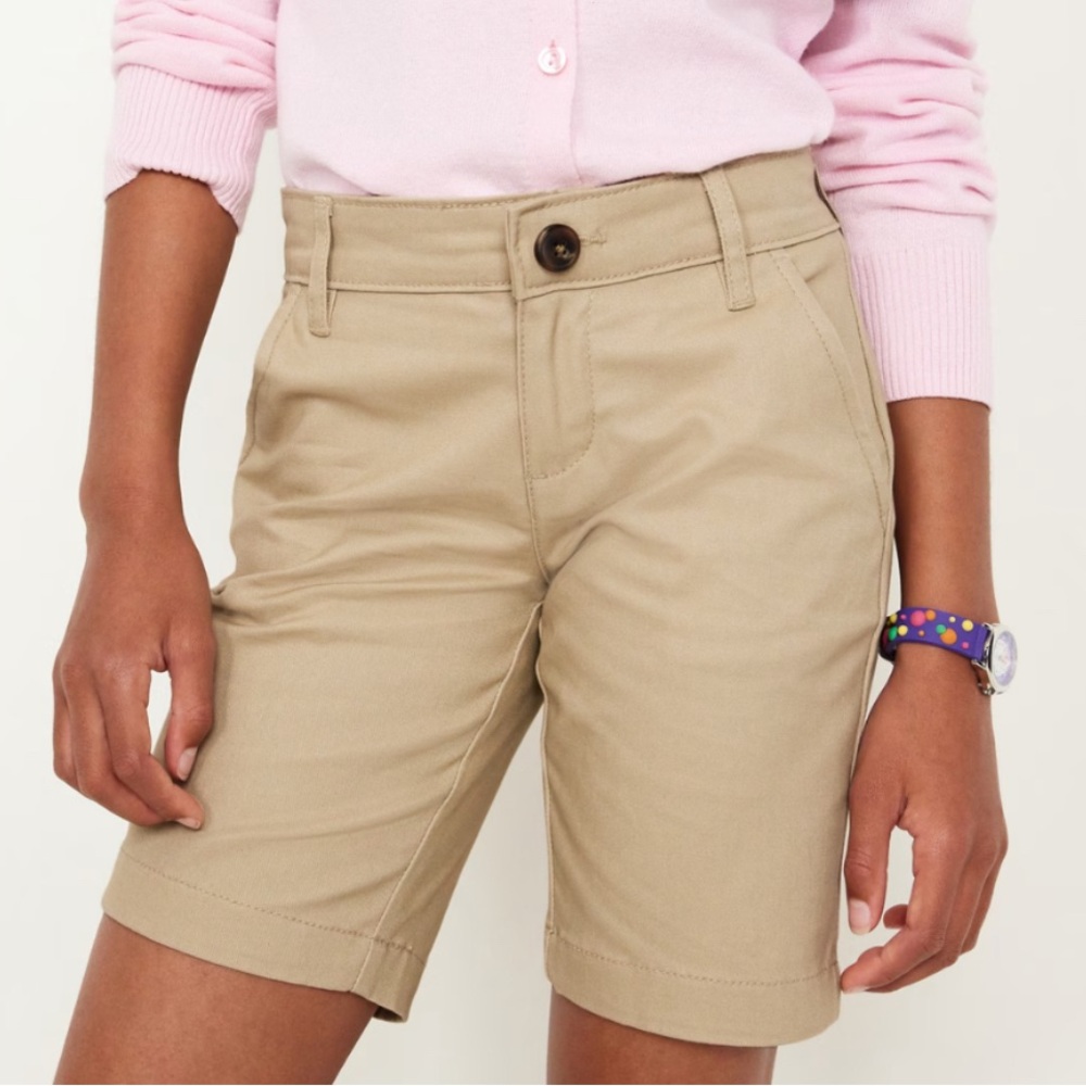 Old Navy Girls Twill Bermuda uniform Shorts